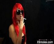 Alluring Smoking Fetish Gal Hilarious Sex from hilari klinton porno