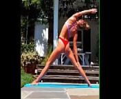Yoga con Nina Agdal from nina agdal poses naked in sauna in switzerland