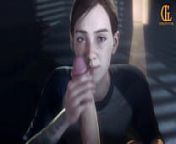 Ellie blowjob from the last of us
