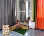 Nude yoga compilation. A woman in panties practices yoga in the gym. My Secret Diary. Long 5 from journal nude