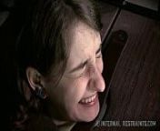 Shy Small Tits Brunette In Bondage Pain from sweet pain in her cute smile