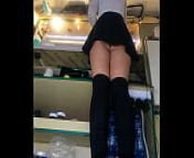 Nataly Shy first time ever flashing at new job part 14 from candid teen upskirt