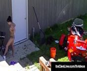 Cam Cutie Its Cleo Rides Dildo & Tractor -WTF? from cutie garden no nude