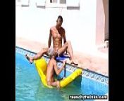 Two Twinks Fuck In The Pool from gay sex in swimming pool