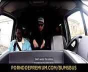 BUMS BUS - Naughty Czech brunette Barbara Bieber enjoys hot interracial van fuck from van barbara sex