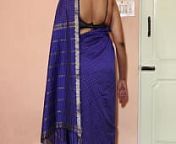 Bhabi saree removing video from blue saree aunty removing