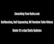 Busting your balls is so much fun from » goddess like cbt ballbusting femdom cock and ball torture