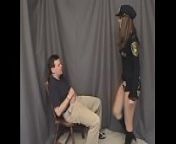 officer lydia ball kicking from boot ballbusting