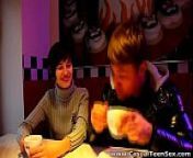 Alina (Geizer) and Ivan - Casual Sex after Coffee from cayber cafe sex