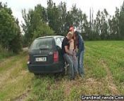 Old granny is double banged in the fields from bangla mami and bang sex video download