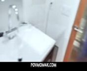 Stepson meets his stepmom in the bathroom for a doggystyle bone session from xxx hot nude bathroom sex