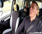 Engaged Blonde Model Fucks for Lower Costs from taxi wife
