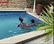 Christmas and New Year Vacation on a swimming pool sex from kelvin x virginia