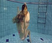 Hottest babes strip while swimming from nadan full web series