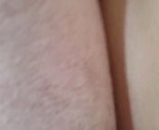 UK Amateur couple sex shaven pussy and cum shot from vagina lips leg spread