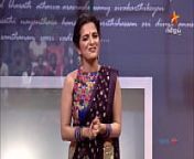 Tamil Hot Anchor DD Hip Show from sun tv vamsam tamil serial actress roja sexy videosan waifyal sex