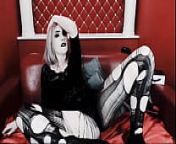 Goth Blonde Masturbates from kristen wilson sex video