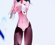 [MMD] HAKU Bunny Suit [Number 9] from gigantess mmd 9
