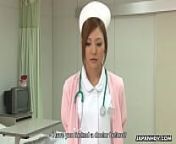 Stunning Japanese nurse gets creampied after being roughly pussy pounded from jav big ass sperm