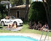 Mallorca special threesome with spanish & UK guys by the pool from spanish uk