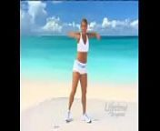 Denise Austin in white shorts from aerobic classic