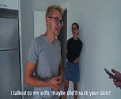 The Husband watches his Wife being Fucked by a realtor for a Discount! from english condom sex bedio18 girl 75 old man5yr school girl sex
