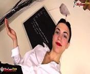 Angry teacher in stockings punishes you with her strapon from teacher ti