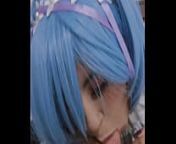 Really dirty hard blowjob by rem from re:zero cosplay from re zero rem hentai 2d