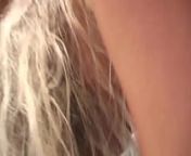 Blonde milf masturbates with a fake dick but he gives her finger job from lf zjj5g0