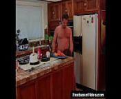 Stepmom loves the dick and can't wait to get fucked from behind from kitchen mom