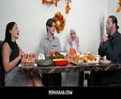 PervArab-Thanksgivings Dinner With Girlfriend In Hijab- Nadia White from arab nadia vibe sex com