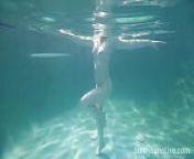Meat Milking Mermaid Sunny Lane Drains A Rock Hard Dick Underwater! from underwater blowjob