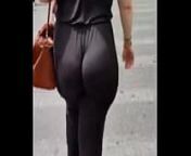 Candid fat ass walking on leggings from pawg walking