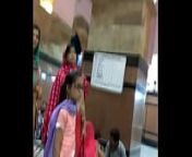 Aunty navel slips on railway station from nude on indian railway train