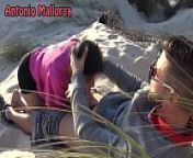 PUBLIC BLOWJOB on THE BEACH! from lily maymac na