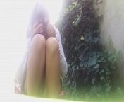 my m. pees in the garden! what mischief! and then she touches her .... from moms peeing sons mouthw karishma kapoor xxx photos com woman pissing toilet