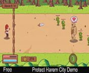 Protect Harem City Demo from 8 bit 2d pixel art