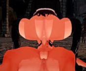 Futa - on Titan - Annie Leonhart gets creampied by Mikasa Ackermann - 3D Porn from teen titans xxx pics