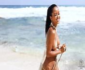 Putri Cinta on a beautiful tropical beach from cristina nude tropical