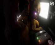 Fucking chica hard while Ignoring phone from cally3d fnaf