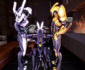 Mass Effect - Tali'Zorah Nar Rayya and geth threesome from rayya