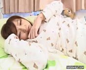 Cute Asian teen masturbates to an orgasm in her bed from japan teens