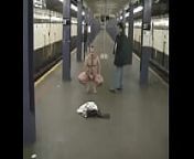 David manstreaker gets fucked bareback nude on NYC Subway from sexy gay in u