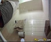 Followed asians urinate from japan toilet urinating