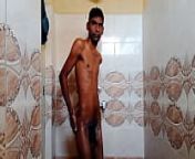 Rajesh showering, masturbating and cumming in the bathroom from indian aunty bath bi