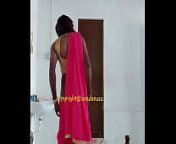 Indian sexy crossdresser Lara D'Souza sexy video in saree from indian aunty shemale video