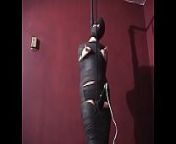 Mummified whore gets nipple t. and vibrator in her pussy.WMV from mummified whore betty is struggeling