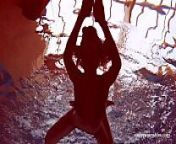 Hot teen Martina swims naked underwater from martina vismara nuda