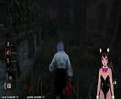 VTuber LewdNeko Plays DBD, Gets Spanked, and Cums Part 1 from dbd huntress henta