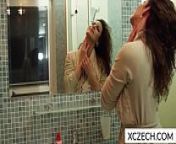 Erotic showering with super hot MILF from mummy papa